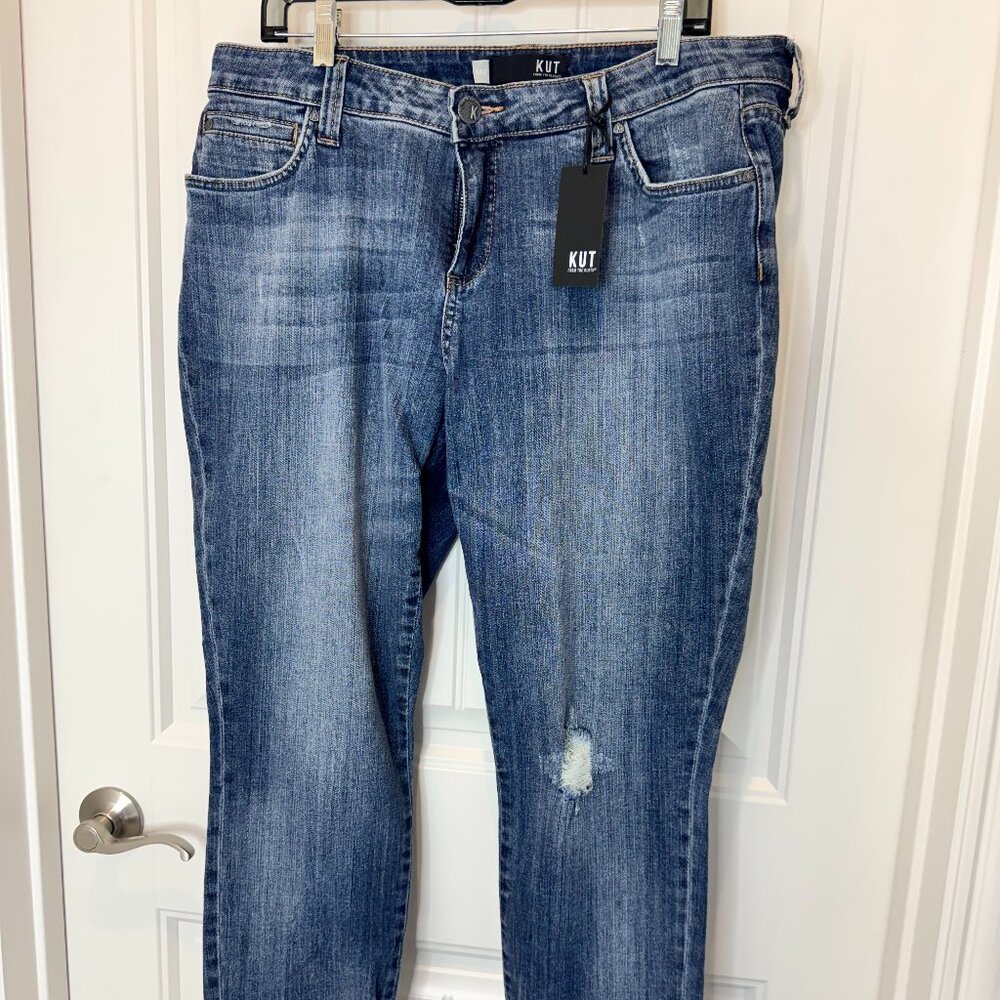 BRAND NEW KUT From The Kloth Catherine Boyfriend Jean w/ Bees, Size 14W Women's